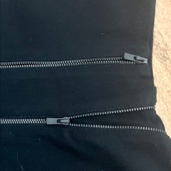 Theory $295 Bodycon Zipper Accent Mini Dress 0 Black Dress - Picture 16 of 16